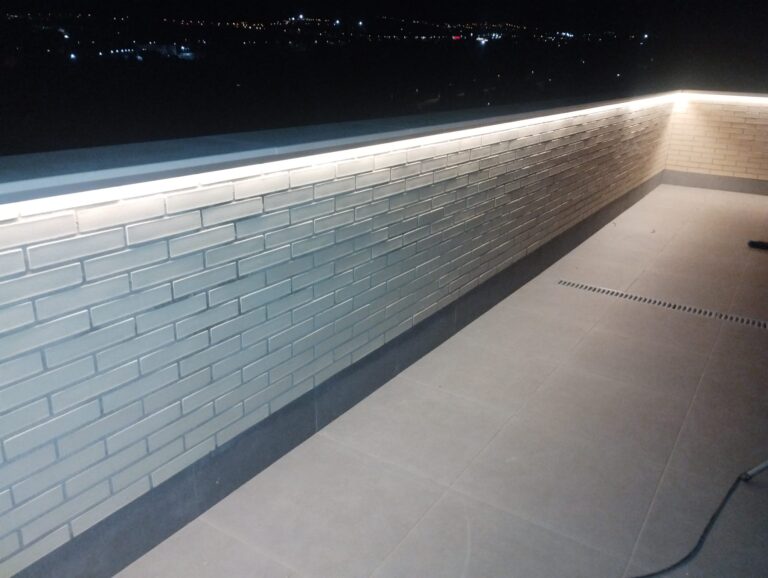 Iluminación indirecta para terrazas